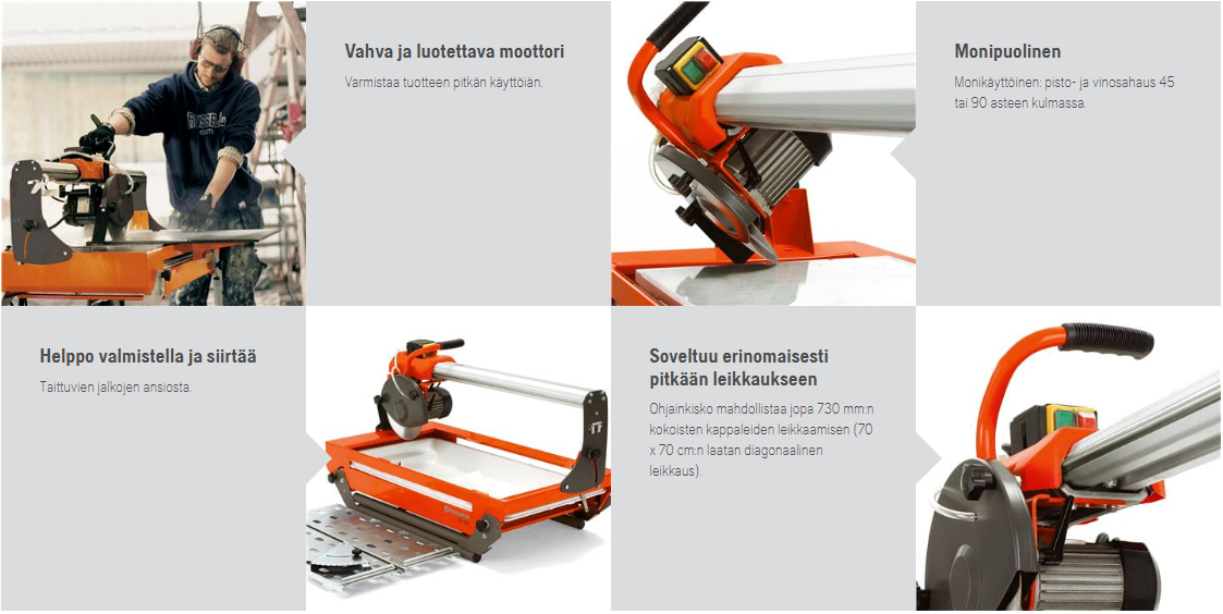 Laattasaha, 230V, ohjainkiskolla HUSQVARNA TS73R