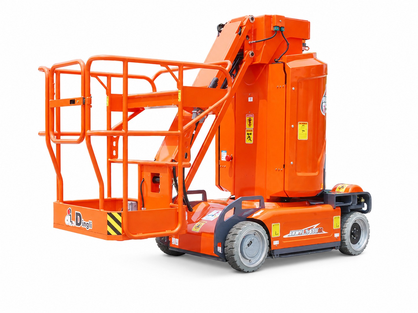 Pelarlift batteri plattformshöjd 9.2 M med jibb
