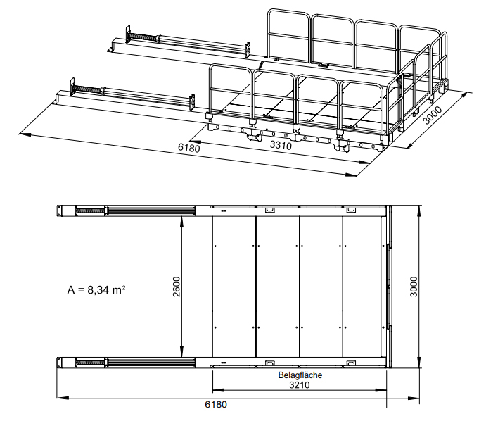 Arbetsplattform Trapoflex L