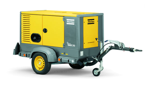 Hinattava generaattori 29,6 kVA, diesel ATLAS COPCO QAS30