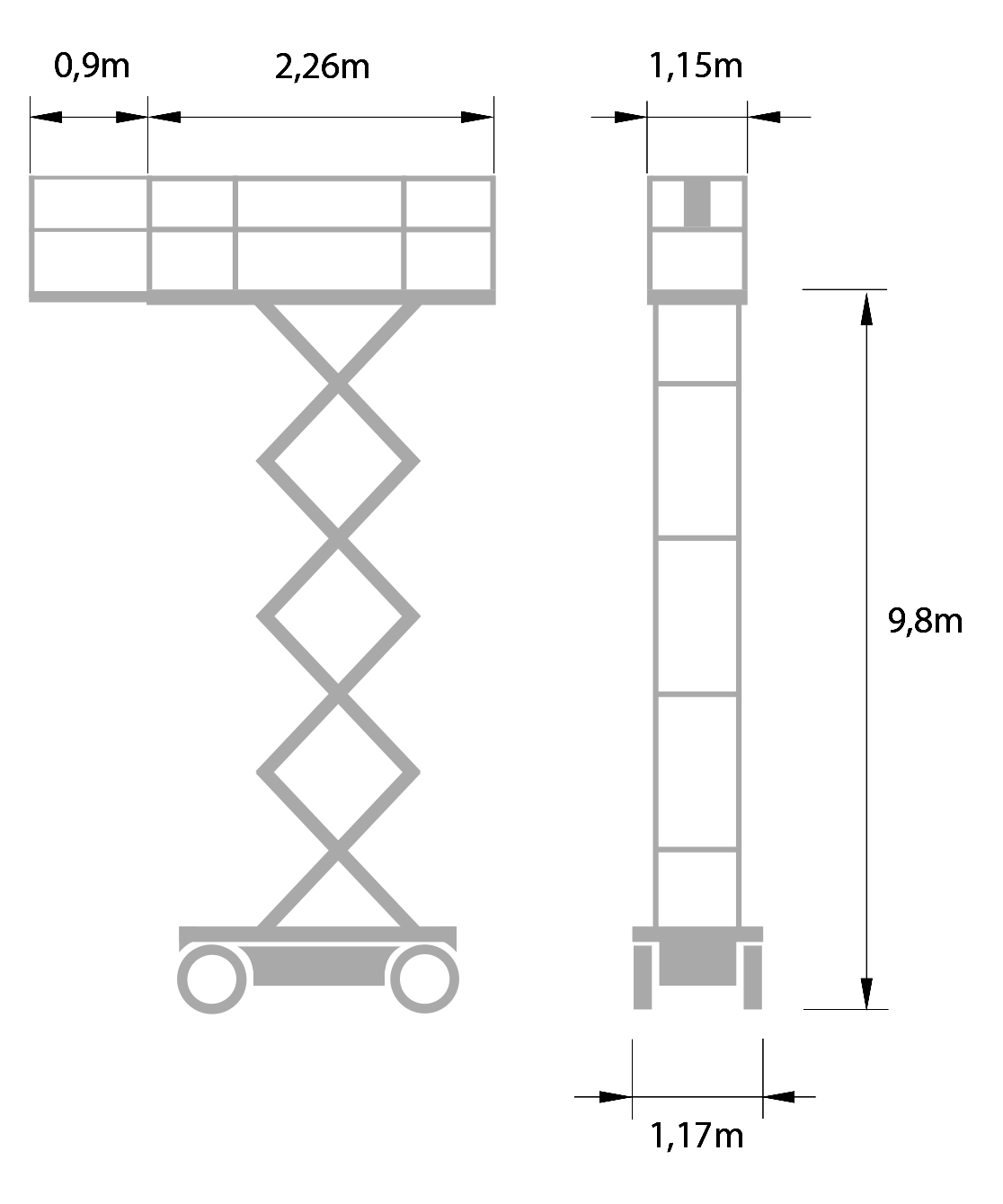 Electric Scissor Lift 9,7 m GENIE GS3246