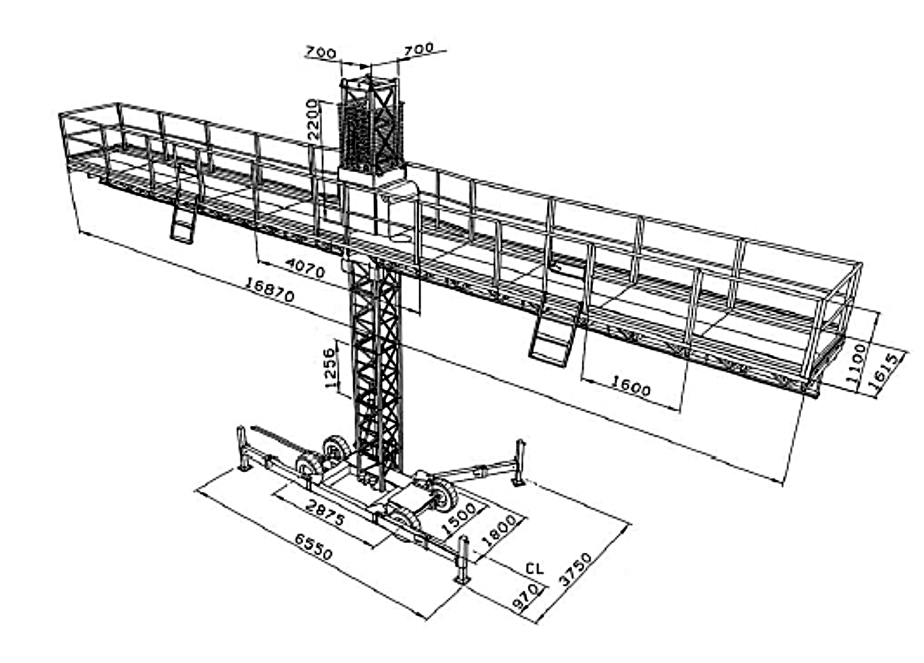 Klätterställning 5000 kg SCANCLIMBER SC5000