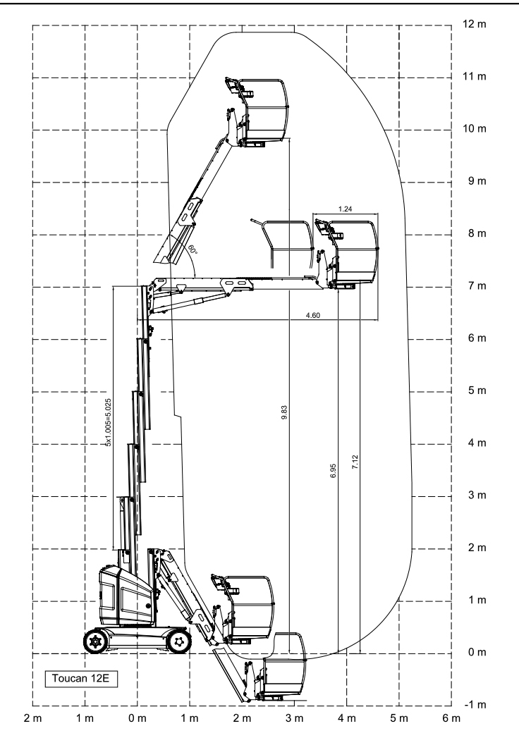 Battery Powered Mast Lift with Jib 9,83 m JLG TOUCANT12E