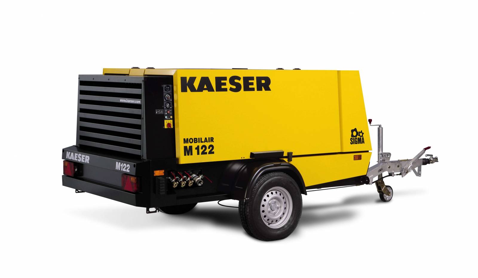 Dieselkäyttöinen vaunukompressori 9,5 m³/min KAESER M122