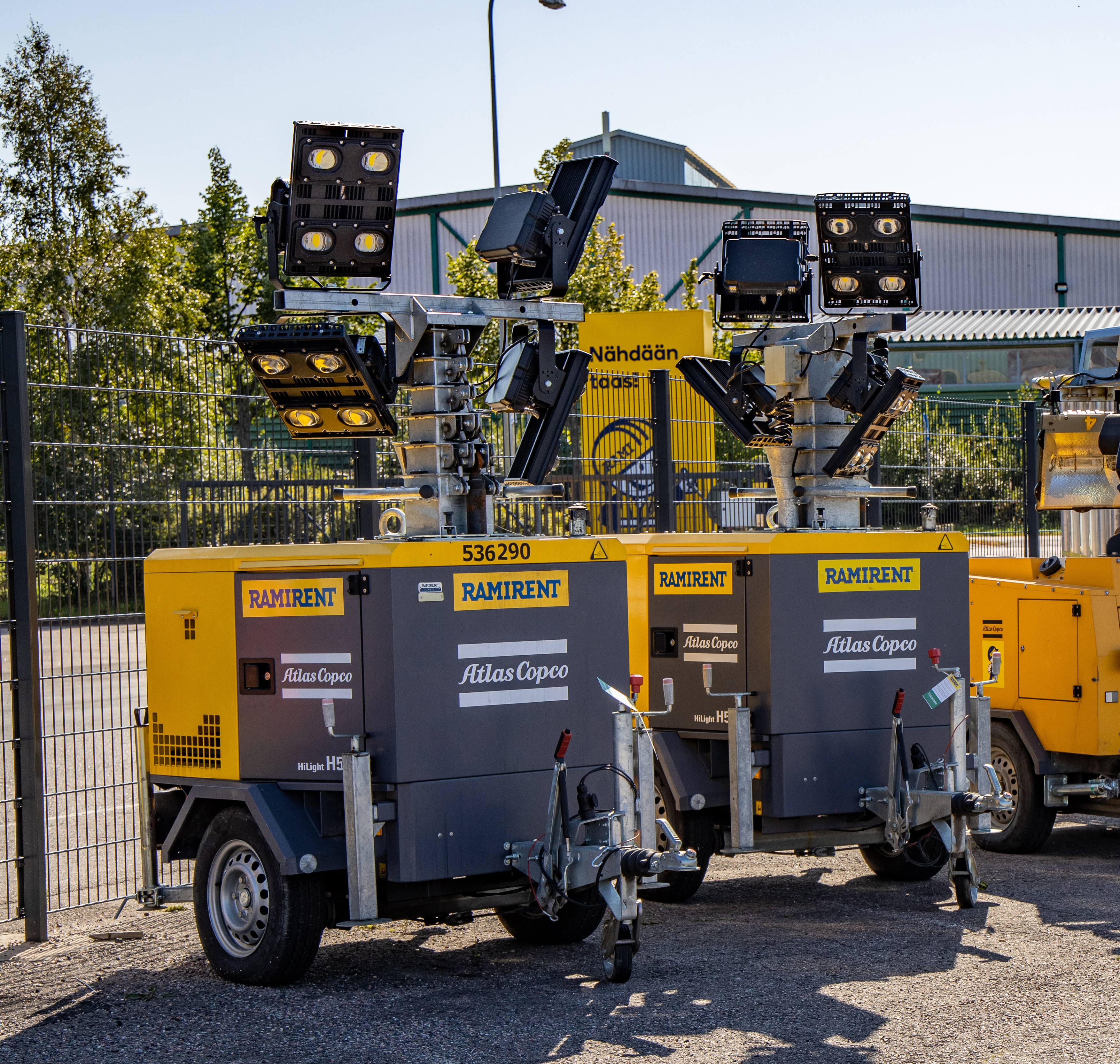 Belysningsmast 8 m ATLAS COPCO HILIGHT H5+