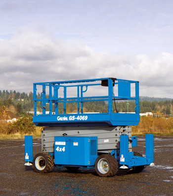 Dieselkäyttöinen saksilava GENIE GS4069RT