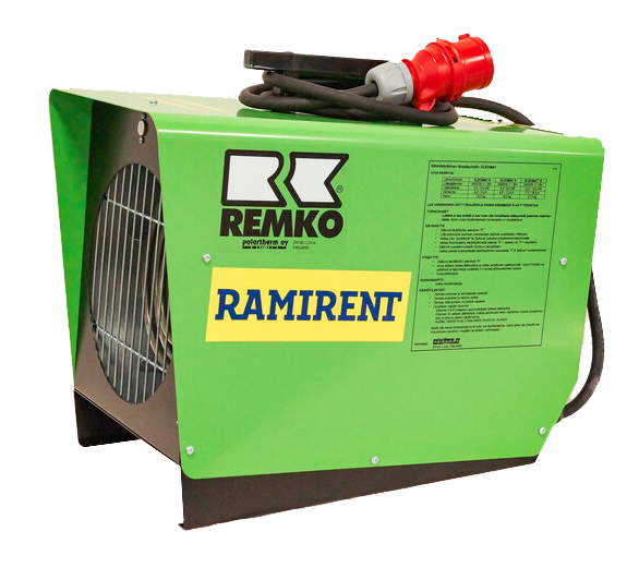Varmluftsfläkt 9 kW REMKO ELKOMAT9