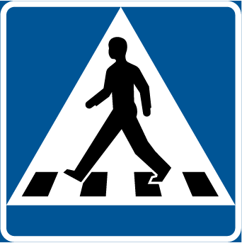 B3 Övergångsställe Dubbelsidig