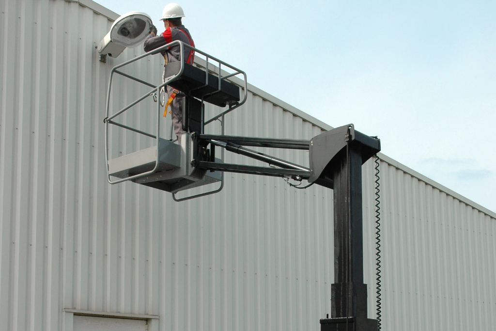 Battery Powered Mast Lift with Jib MANITOU 100VJR