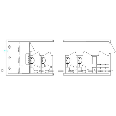 Dusch- och WC-modul D3WT4 MILJÖ AA