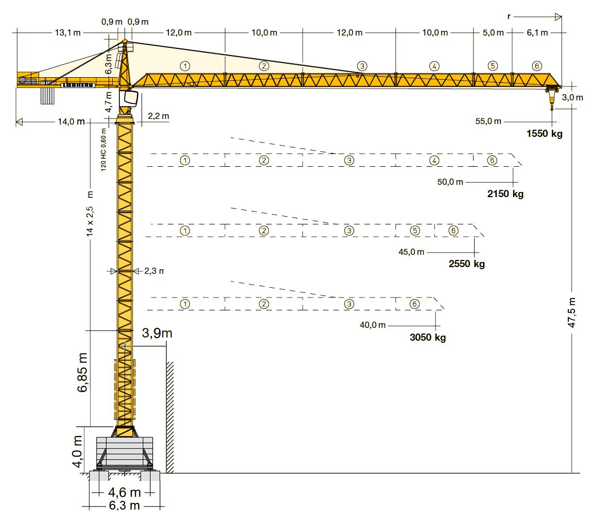 Torninosturi LIEBHERR 112EC