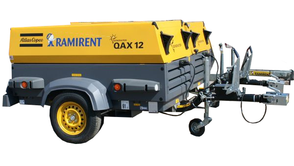 Hinattava generaattori 12 kVA, diesel ATLAS COPCO QAX12