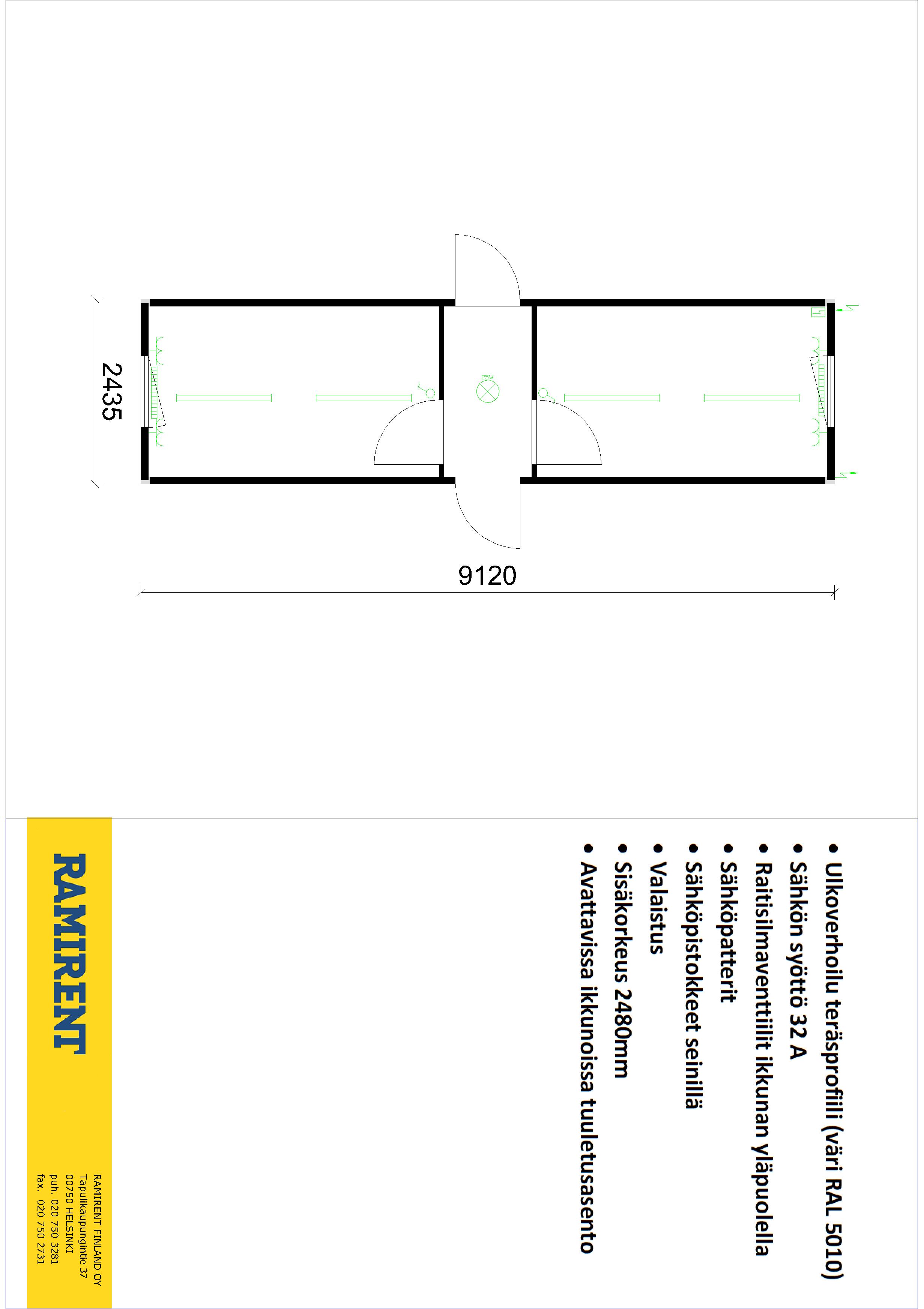 Steel Office Module T30' CONTAINEX 3028NO