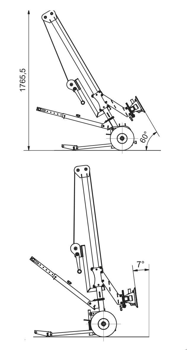 Manual Window Lifting Cart RACELIFT UPT150 2.0