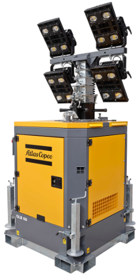 Lighting Tower with Power Station 8 m ATLAS COPCO QLBH60