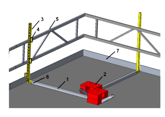 Counterweight frame 50 m KAIDETAR ALUKAIDE-50M