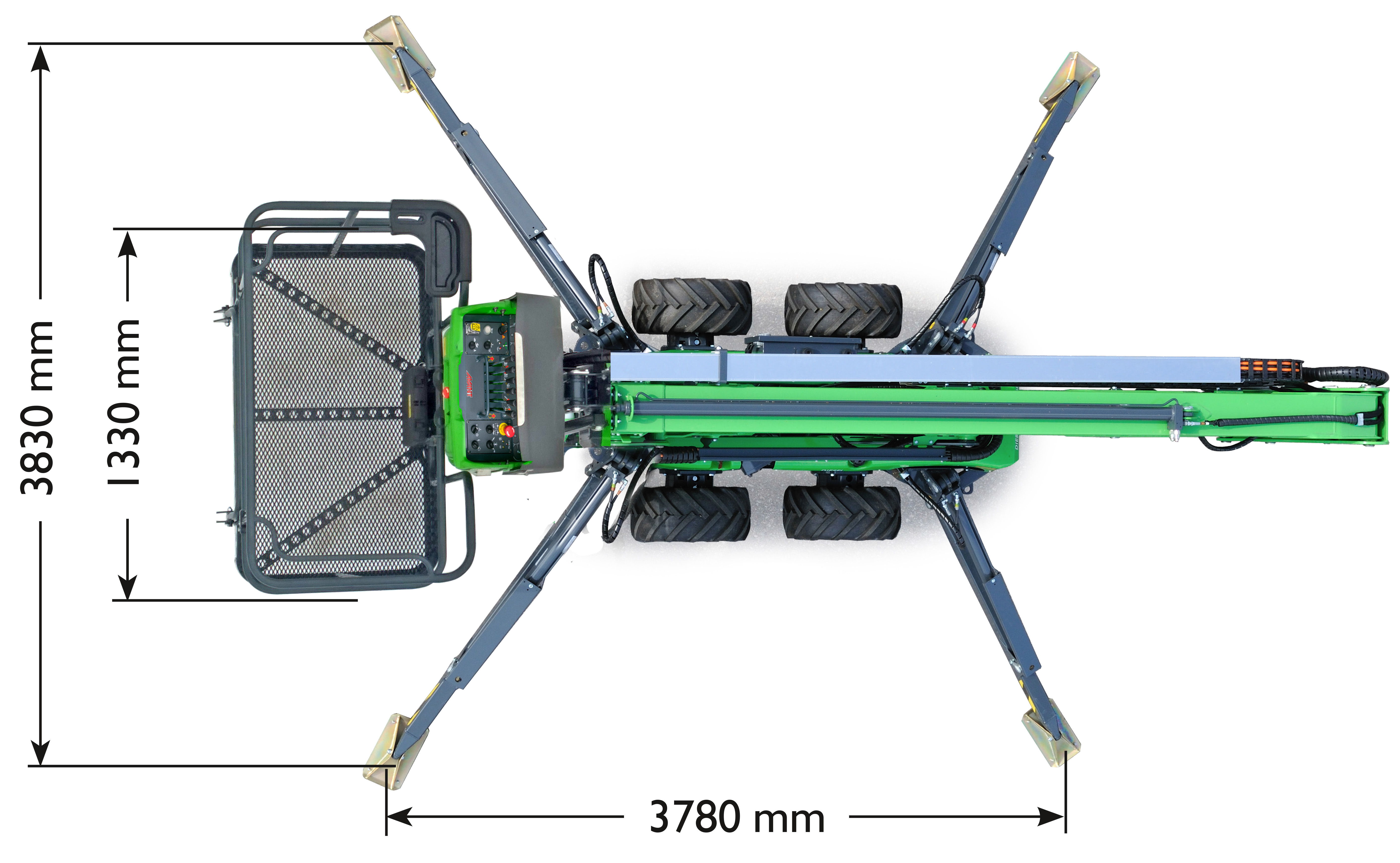 Hybrid körbara korgliftar 17 m LEGUAN 190TRD