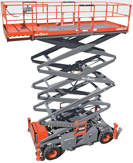 Saxlift diesel, plattformshöjd  15,2m dubbla utskjut