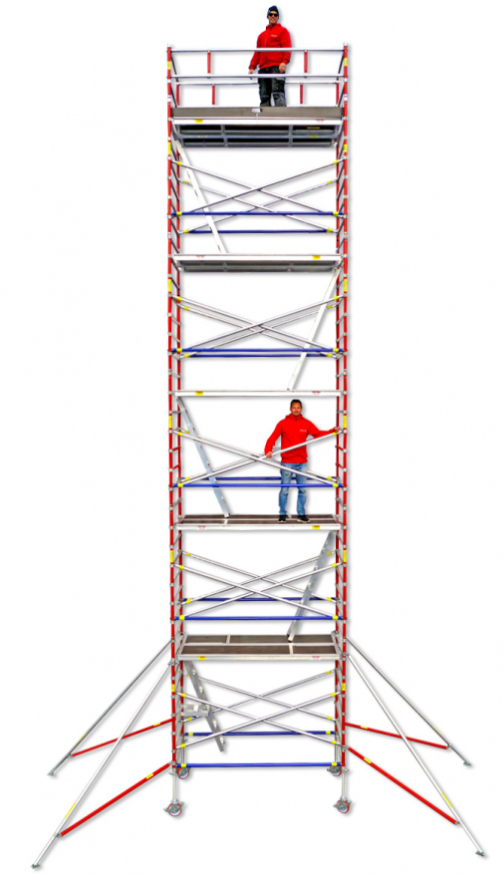Alumiiniteline 1,37x2,5 korkeus 12 m