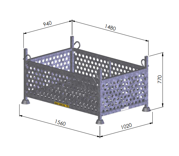 Verkkokehikko 1000 kg