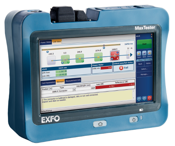 EXFO Tester för test av fibernätverk EXFO 715B