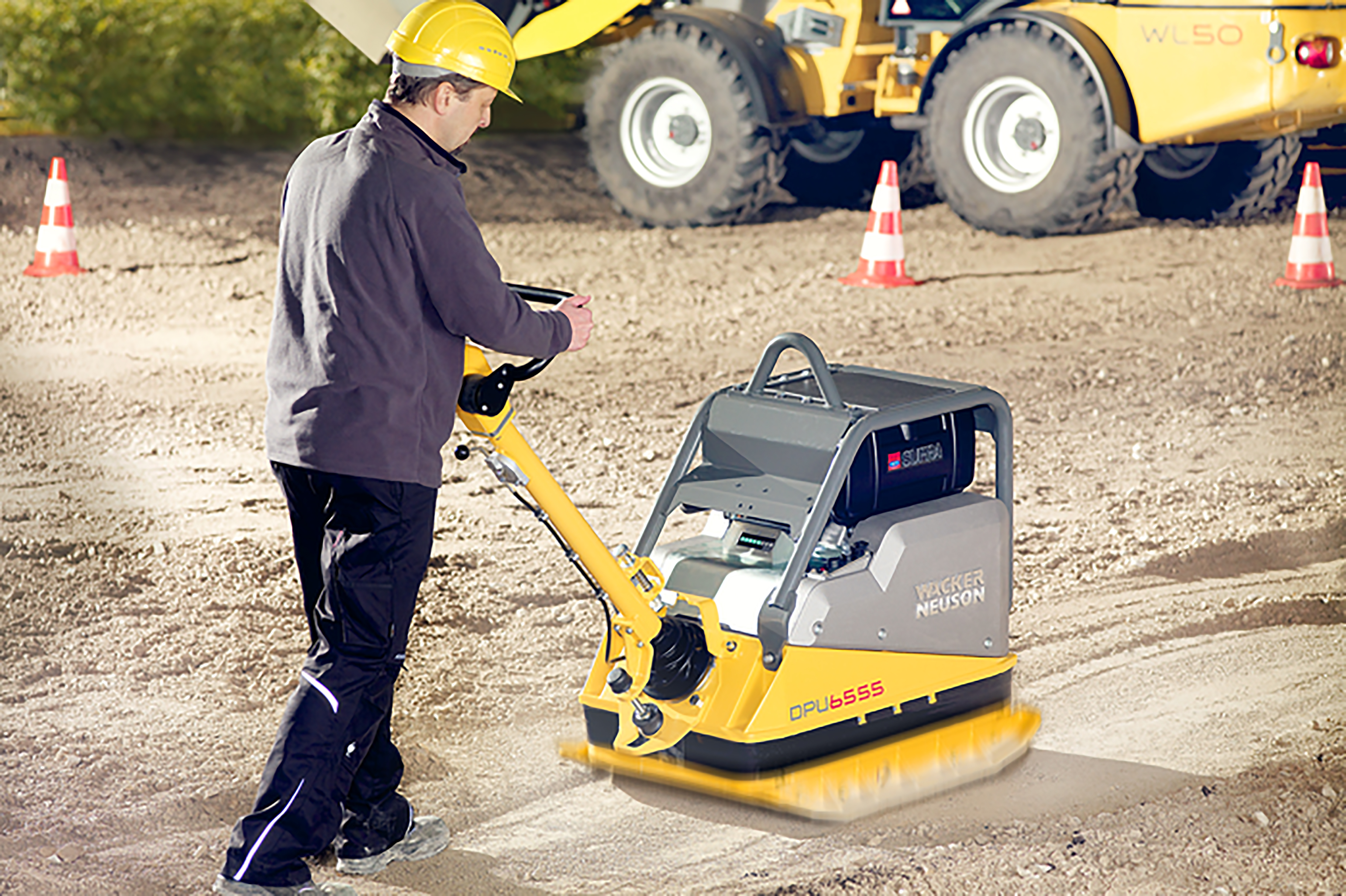 Diesel Powered Reversible Vibratory Plate 495 kg WACKER NEUSON DPU6555HE