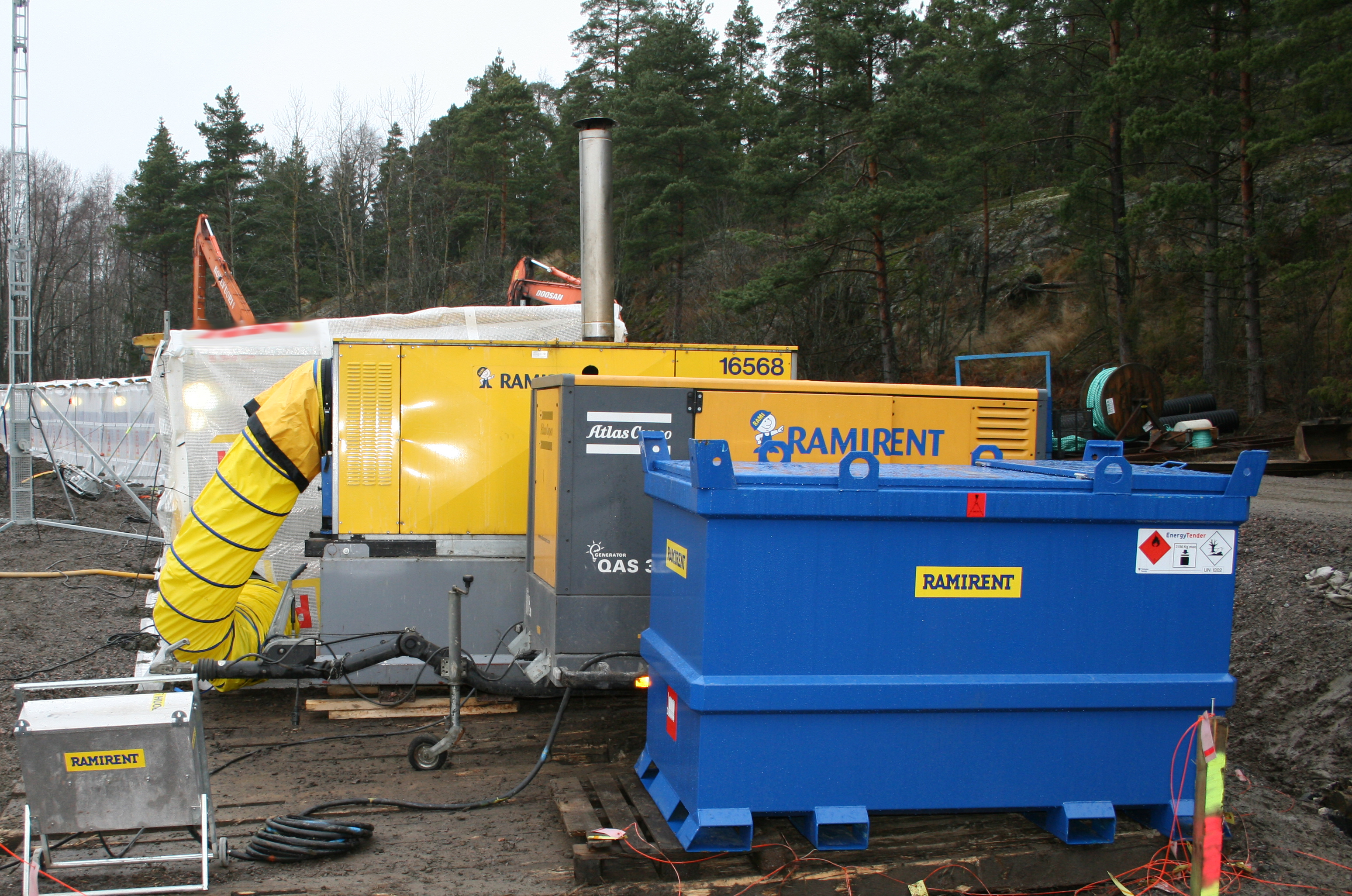 Elverk 29,6 kVA ATLAS COPCO QAS30KD