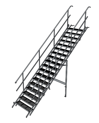 Byggtrappa 18 steg