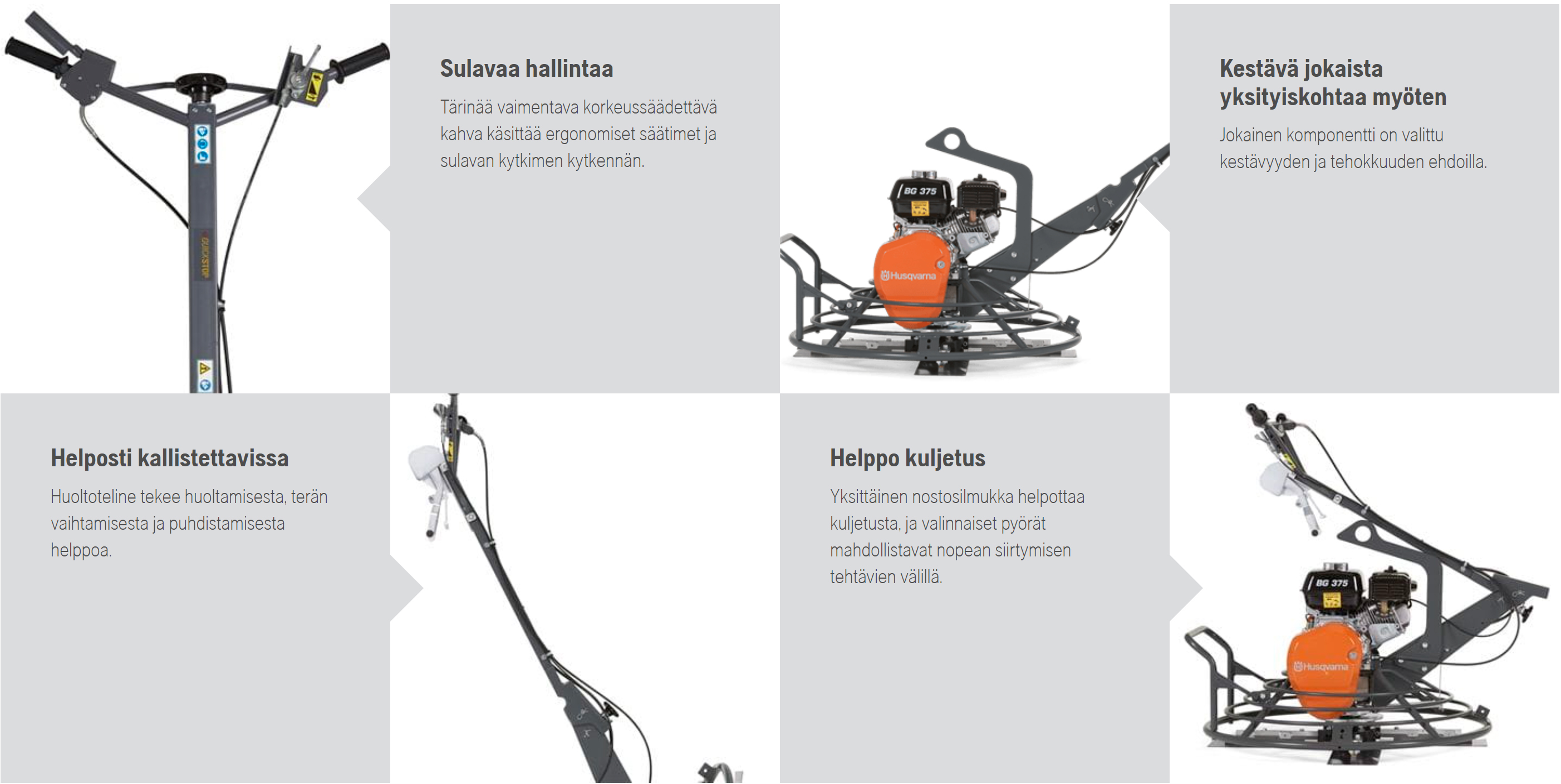 Petrol Powered Trowel Ø900 mm HUSQVARNA BG375