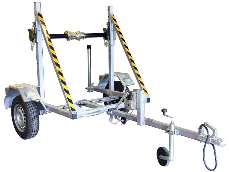 Single Axle Cable Drum Trailer