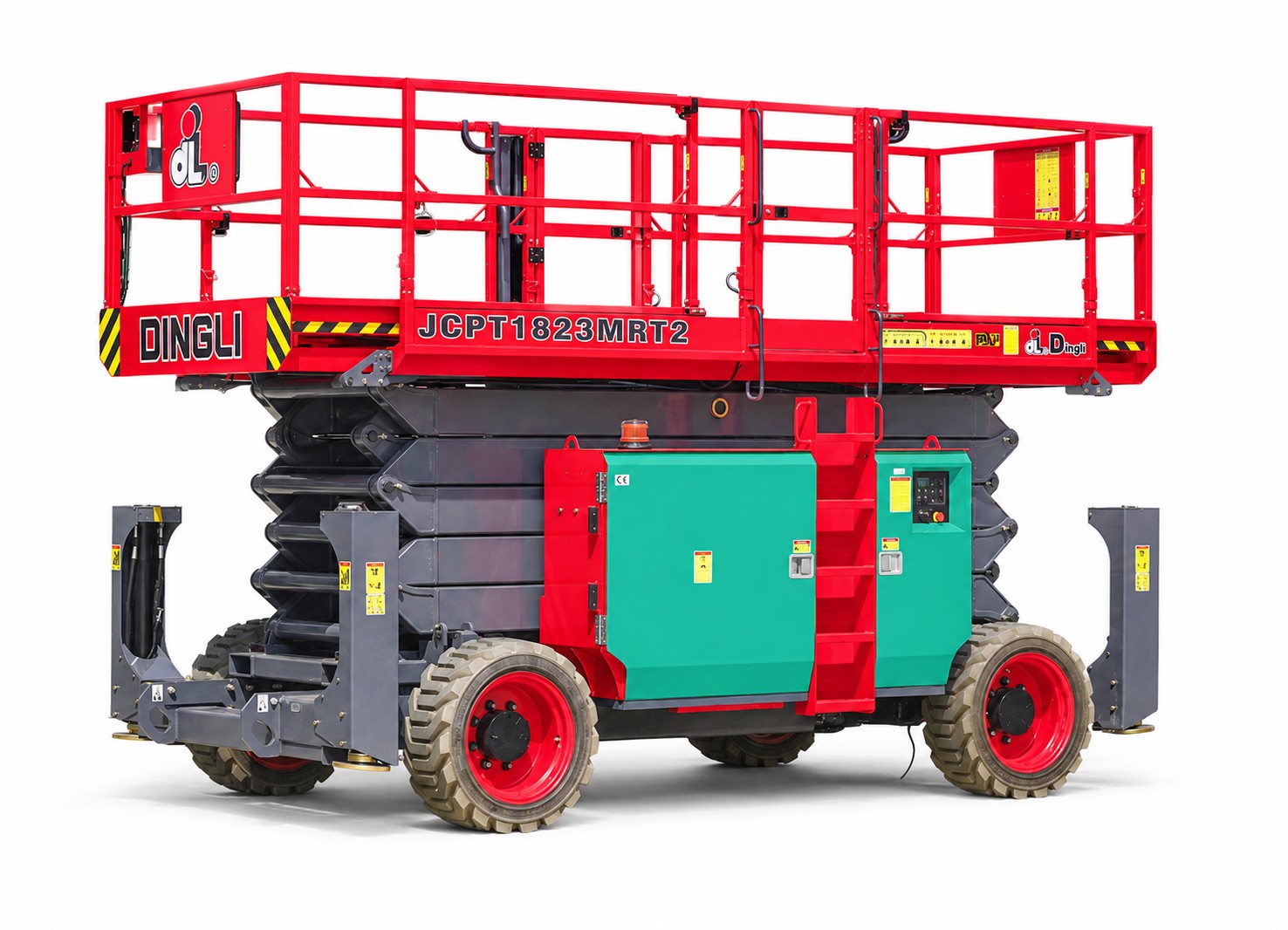 Saxlift hybrid plattformshöjd 16 m (dubbla utskjut)