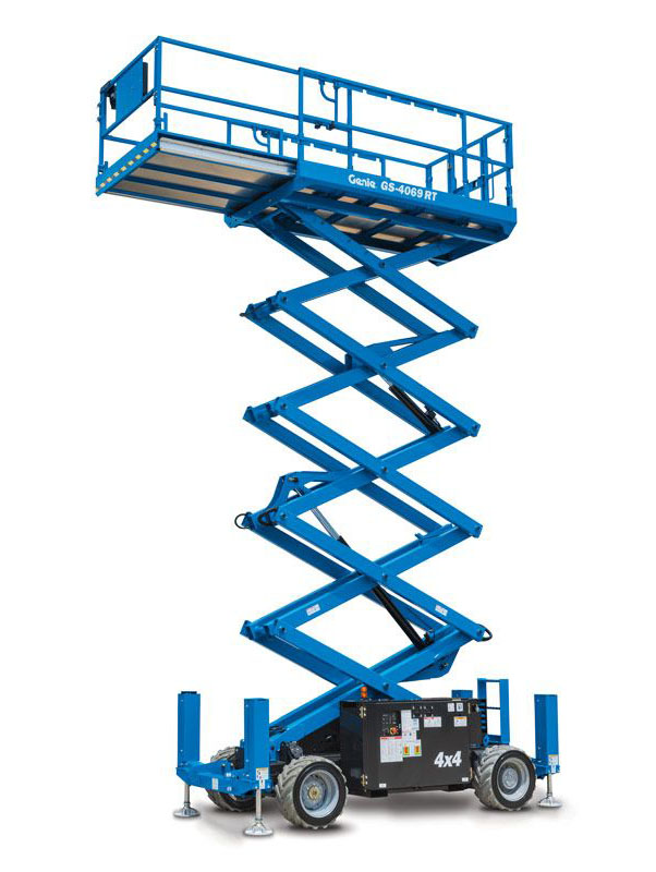 Saxlift diesel, plattformshöjd 12,3m GENIE GS4069RT
