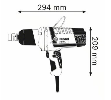 Iskevä mutterinväännin 500W BOSCH GDS18E