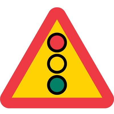 A22 Varning flerfärgssignal gummifot
