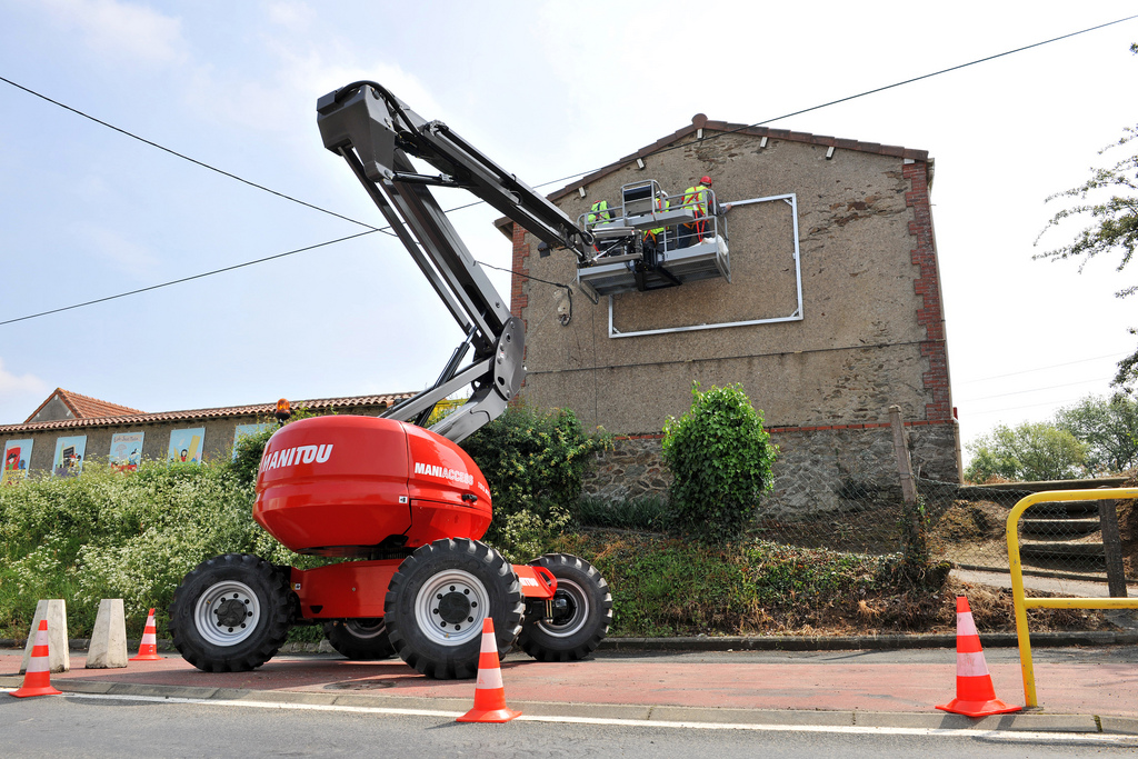 Telescopic Boom Lift diesel, platform height 25.7 m MANITOU 280TJ