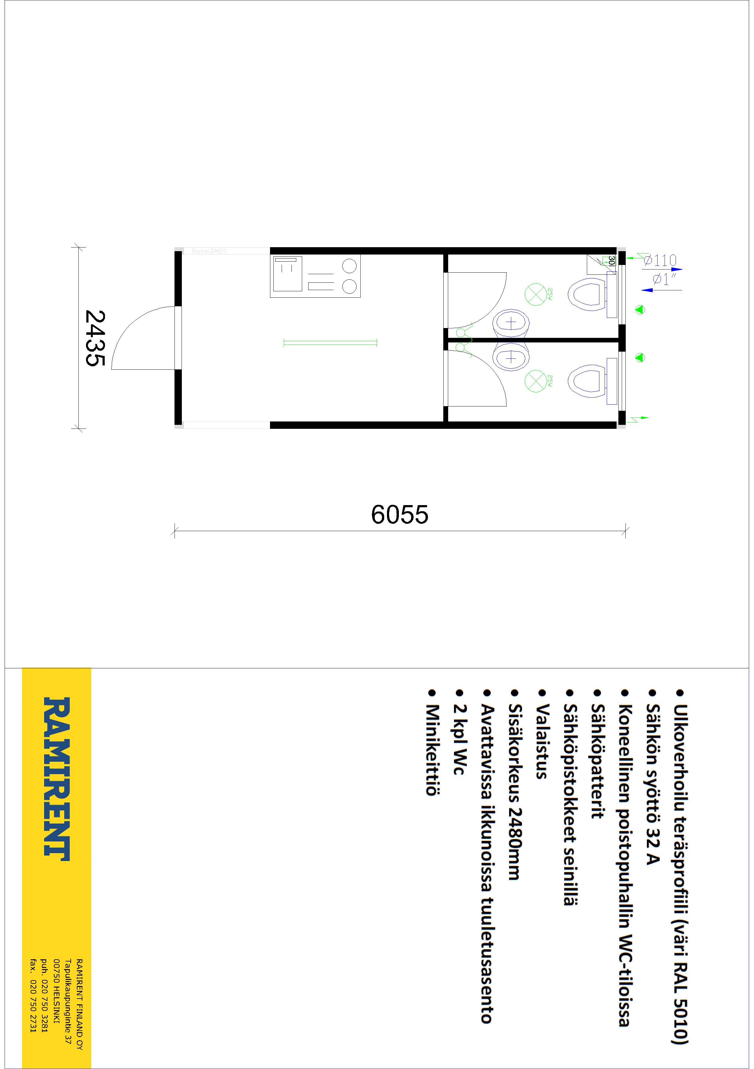 Steel Office Module T20' CONTAINEX 2028NO2T1M