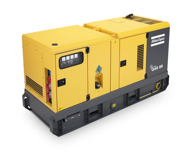 Diesel Powered Generator 80 kVA ATLAS COPCO QAS80
