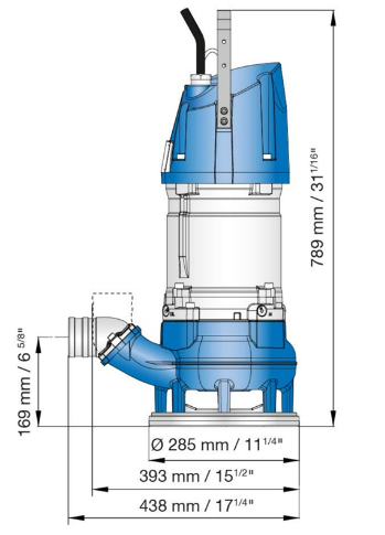 Likavesipumppu, 400V SULZER XJS50