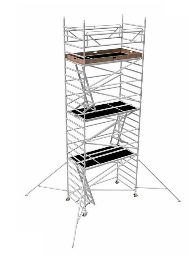 Aluminiumställning 1,37x2,5 höjd 6 m