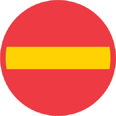 C1 Förb mot infart fordon gummifot