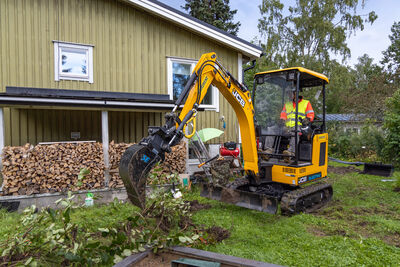 Akkukäyttöinen minikaivuri 1,9 t JCB 19C-ETEC