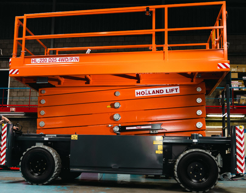 Saxlift diesel,  plattformshöjd 19,9m