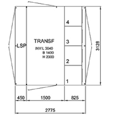 Transformatorkiosk 11-0,4kV