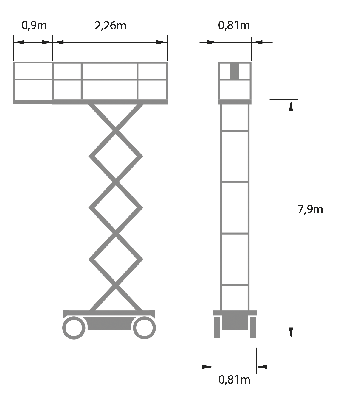 Electric Scissor Lift 7,9 m GENIE GS2632