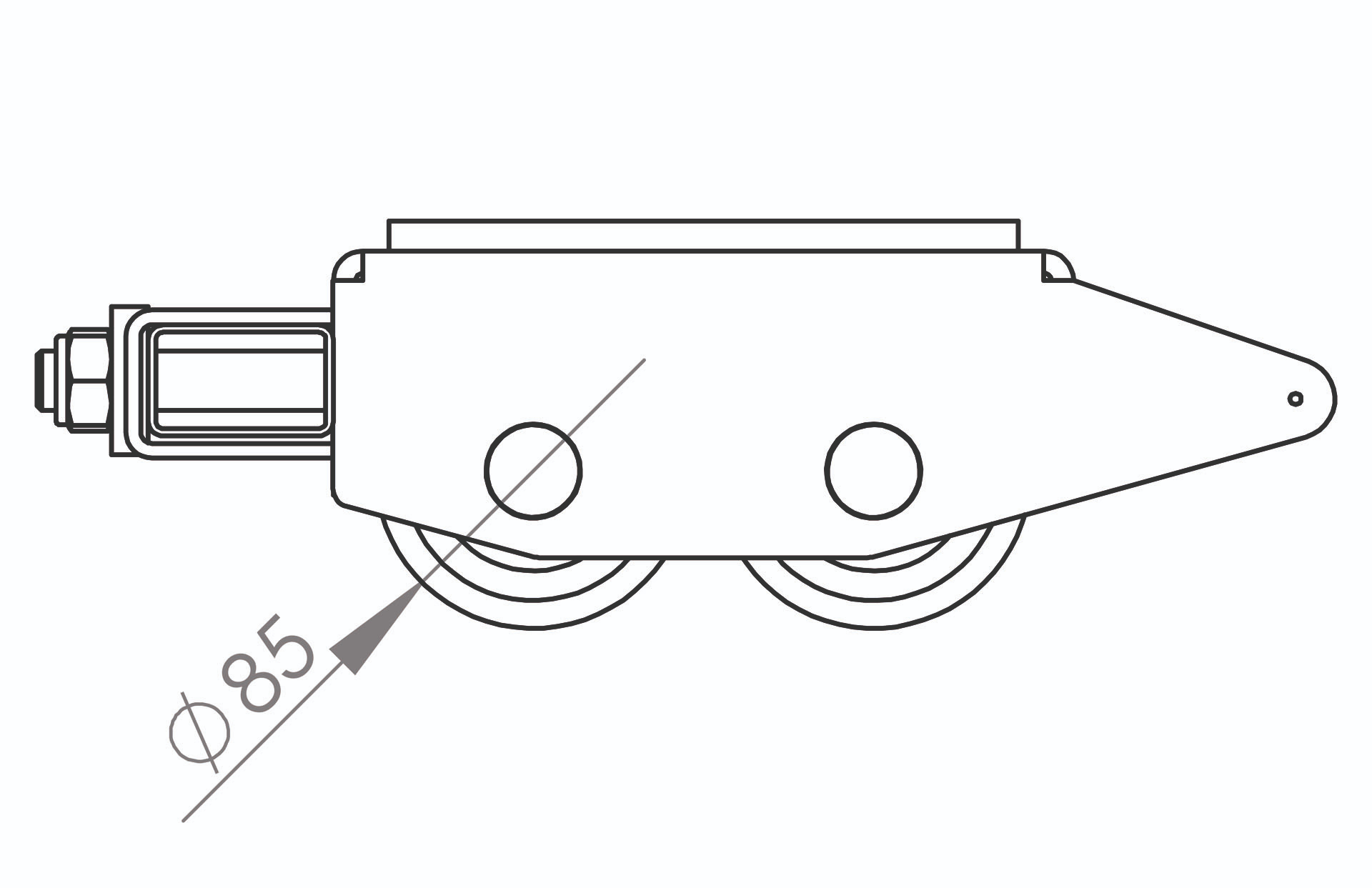 Siirtorullat, yksittäinen 2 x 3,5 t JUNG JF7K