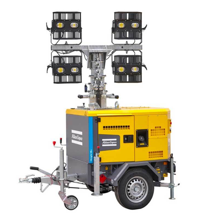Belysningsmast 8 m ATLAS COPCO HILIGHT H5+
