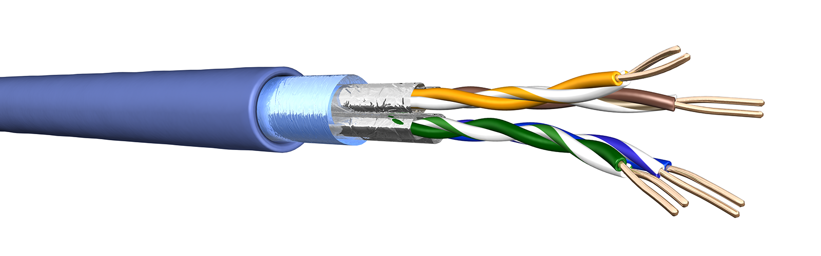 CAT.6A  4 paires F/FTP 0 Hal 500 Mhz-Cat.6a - Cca T 500