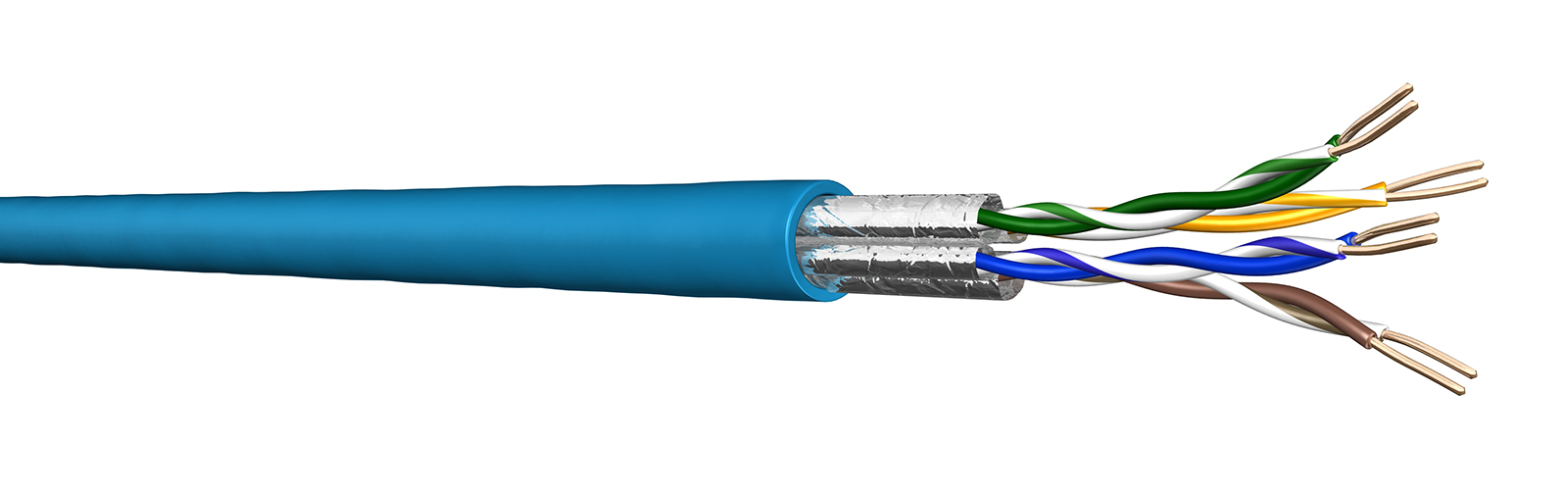 CAT.6  4 paires U/FTP LSHF-FR 400 Mhz - Dca T 1000