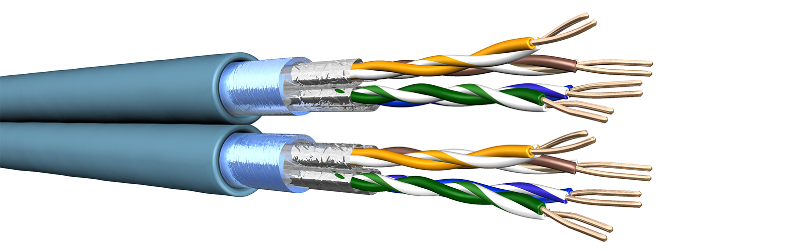 CAT.6A  2x4 paires F/FTP 0 Hal 500 Mhz-Cat.6a - Dca T 500