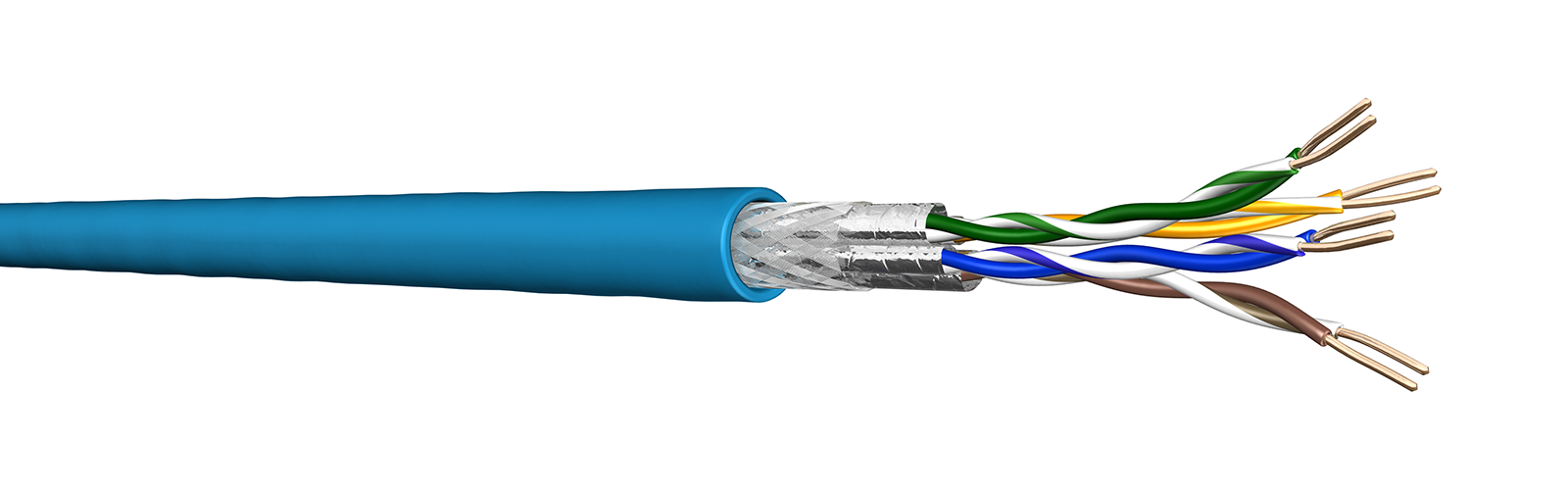 CAT.6  4 paires S/FTP 0 Hal 400 Mhz - Dca T 1000